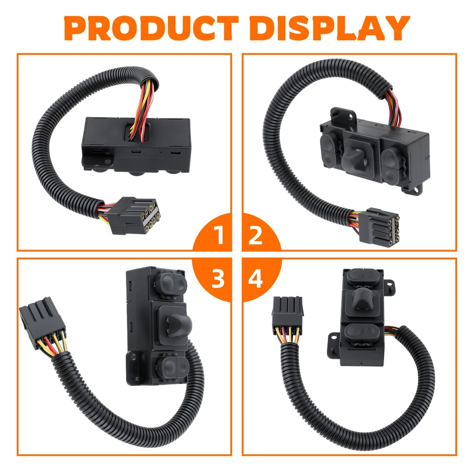Interruptor de asiento eléctrico izquierdo/derecho para Ford F250 F350 F450 F550 F650 F750 1997-2007 Foto 4 de 4