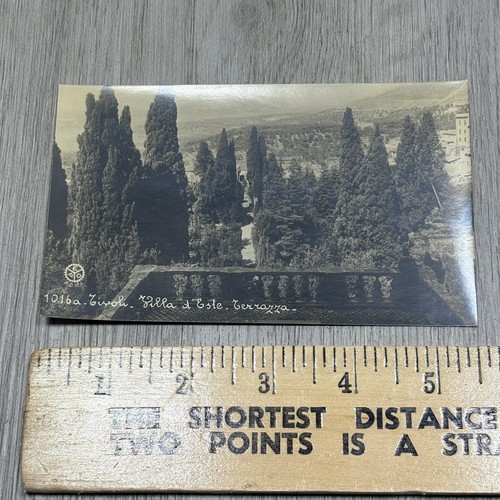 Vintage Postcard Tivoli Villa d'Este Terrazza Italy Roma