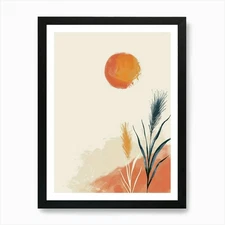 Cosmic Abstraction In Orbiting Twil Framed Wall Art Poster Canvas Print Picture