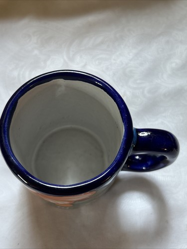 Tazza da caffè in ceramica Talavera messicana dipinta a mano senza piombo 12 oz floreale - Foto 8 di 9