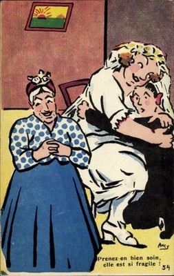 Künstler Ak Prenez-en bien soin, elle est si fragile - 4577861