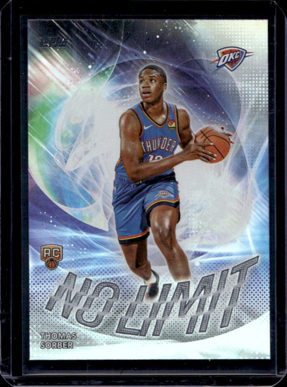 2025-26 Topps Thomas Sorber No Limit RC Rainbow Foil #NL-15 Thunder