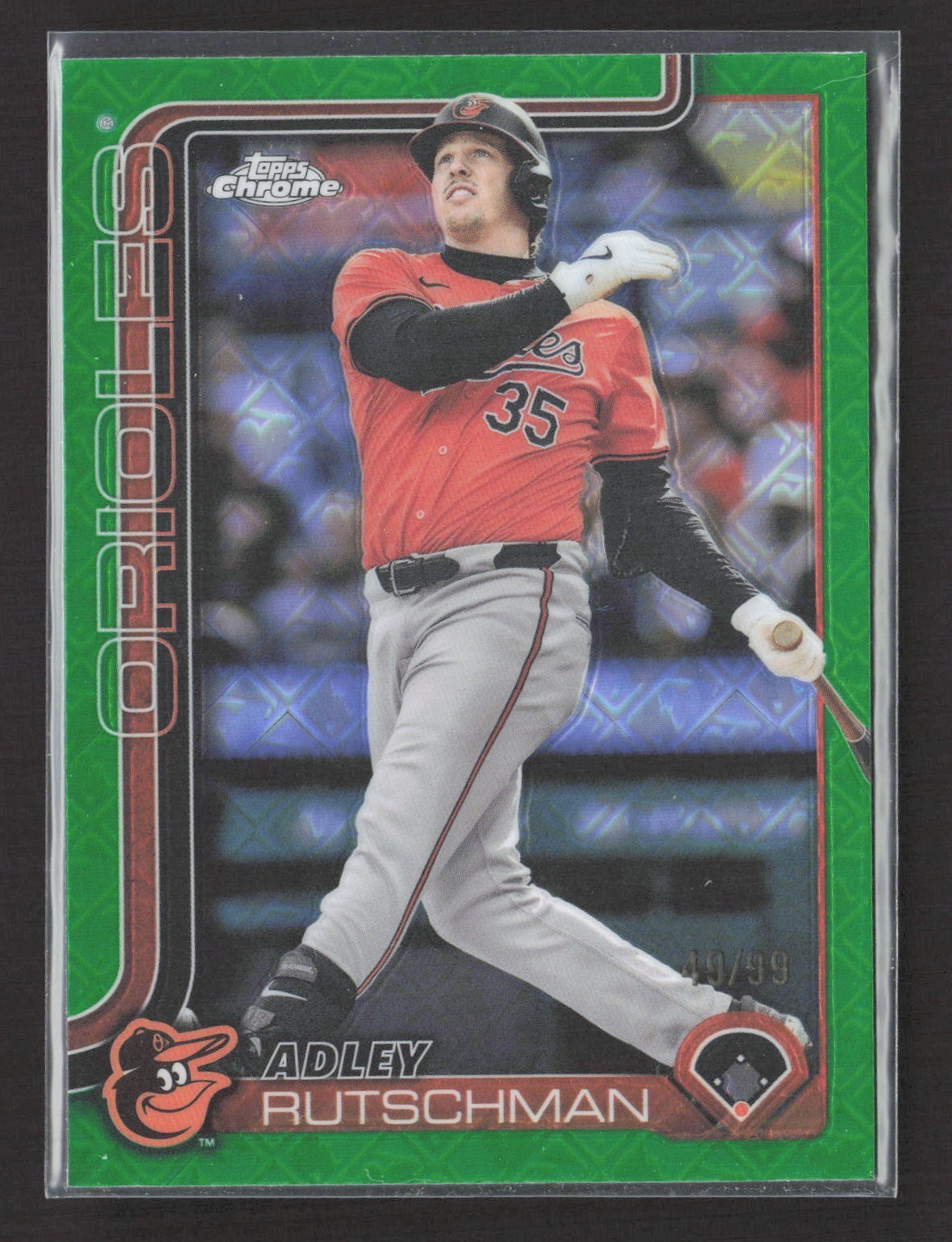 2025 Topps Chrome - Adley Rutschman #271 Green Logofractor /99