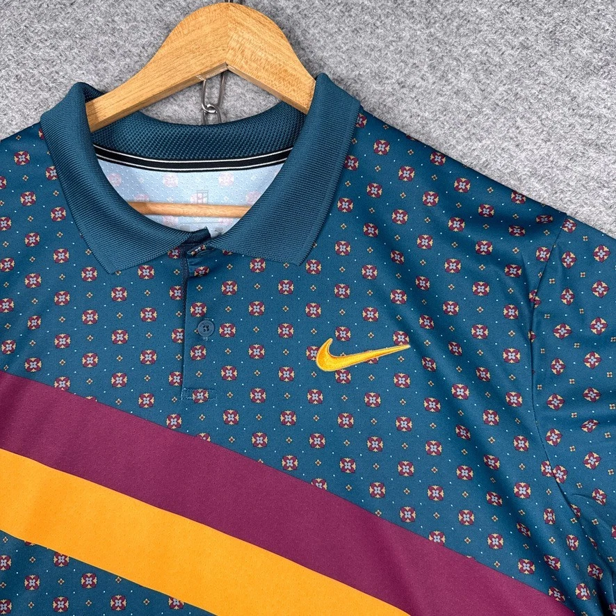 Camisa polo masculina Nike Court 2XL Juan Martin Del Porto 2019 tênis Roland Garros - Imagem 2 de 4