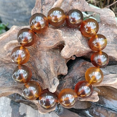 30 gr Indonesia Sumatra Amber Bracelet  Polished Rough Raw Stone Gemstone  8