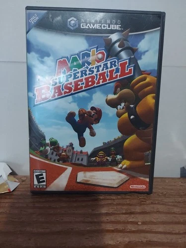 Mario Superstar Baseball GameCube CIB Complete W/ Manual & Inserts! UnTested