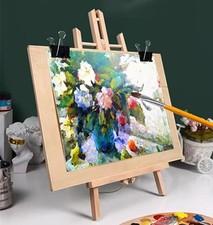 2PCS 17 Inch Desktop Easel, Party Easel, Wooden Easel - Versatile Tabletop Art D