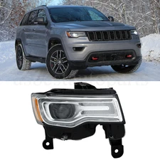 Headlight For 2016-2021 Jeep Grand Cherokee HID Xenon Headlamp Right Passenger