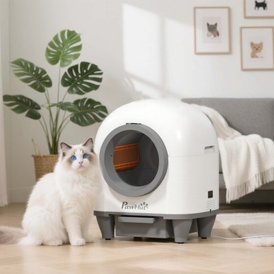 Selbstreinigende Katzentoilette, 80L Automatische Katzentoilette mit APP-Steuerung