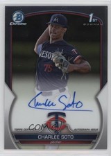 2023 Bowman Draft Chrome Prospect Auto Charlee Soto #CDA-CS Auto 4k8