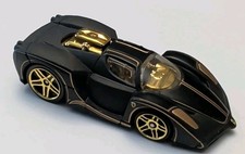  Hot Wheels 2003 First Editions Enzo Ferrari Matte Black with Gold Accents