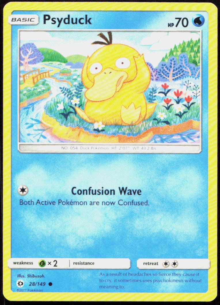 Psyduck Common SM Base Set 28/149 LP