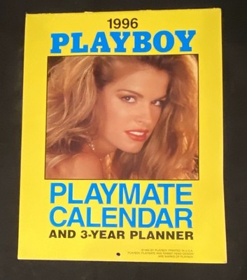 1996 Playboy Playmate Wall Calendar & 3 YR Planner CIALINI 1995 PMOY 12''L- Clean