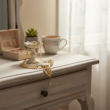  A Initial Ankle Bracelets Gold Plated Adjustable Layered