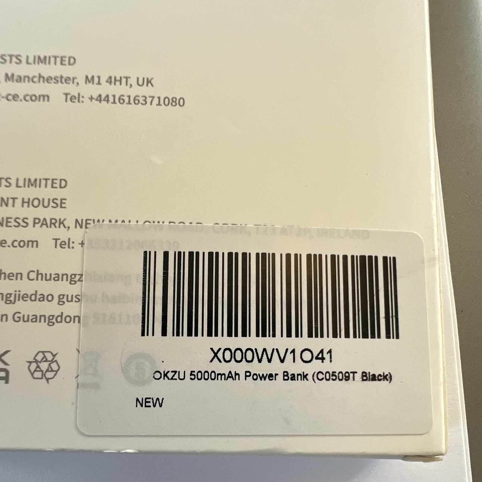 OKZU 5000mAh Power Bank Black USB-C/Lightning/USB-A 2.1A C0509T image 5