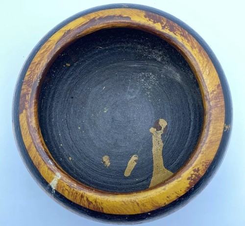 MCM Red Clay Mexico Boho Bowl Hand Painted 1970s Handmade Mexican Pottery - Picture 6 of 12