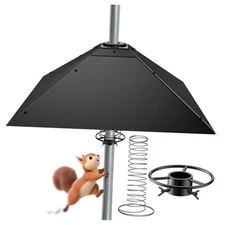 Metal Squirrel Baffle - Heavy Duty Squirrel Baffle for Bird Feeder Pole - Chew 