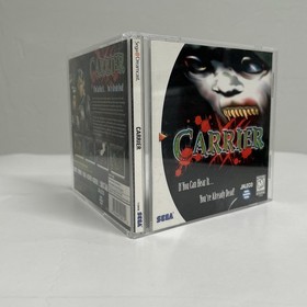 Carrier (Sega Dreamcast, 2000) Complete CIB W/ Manual - Tested