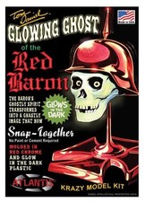 Atlantis 6742 Tom Daniel Ghost of the Red Baron Red Chrome Glow model kit SEALED