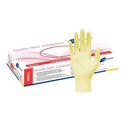 Meditrade Gentle Skin Latexhandschuhe compact+ Einweghandschuh - S / Weiß |