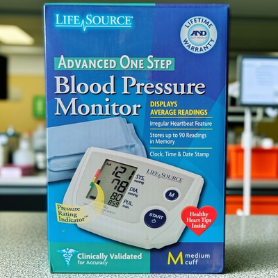 #ad #ad LifeSource Advanced One Step BLOOD PRESSURE MONITOR Medium Cuff BRAND NEW $30.00