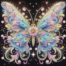 Butterfly Diamond Painting Kits for Adults, 5D Special Shape Diamond Art Kits...