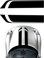 Car Hood Decal Sticker, Racing Stripes, Auto Hood Sport Style Stripe Black