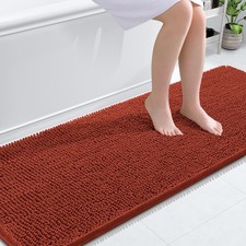 OLANLY Bathroom Runner Rugs 70x24, Extra Soft Absorbent Chenille Bath Rugs