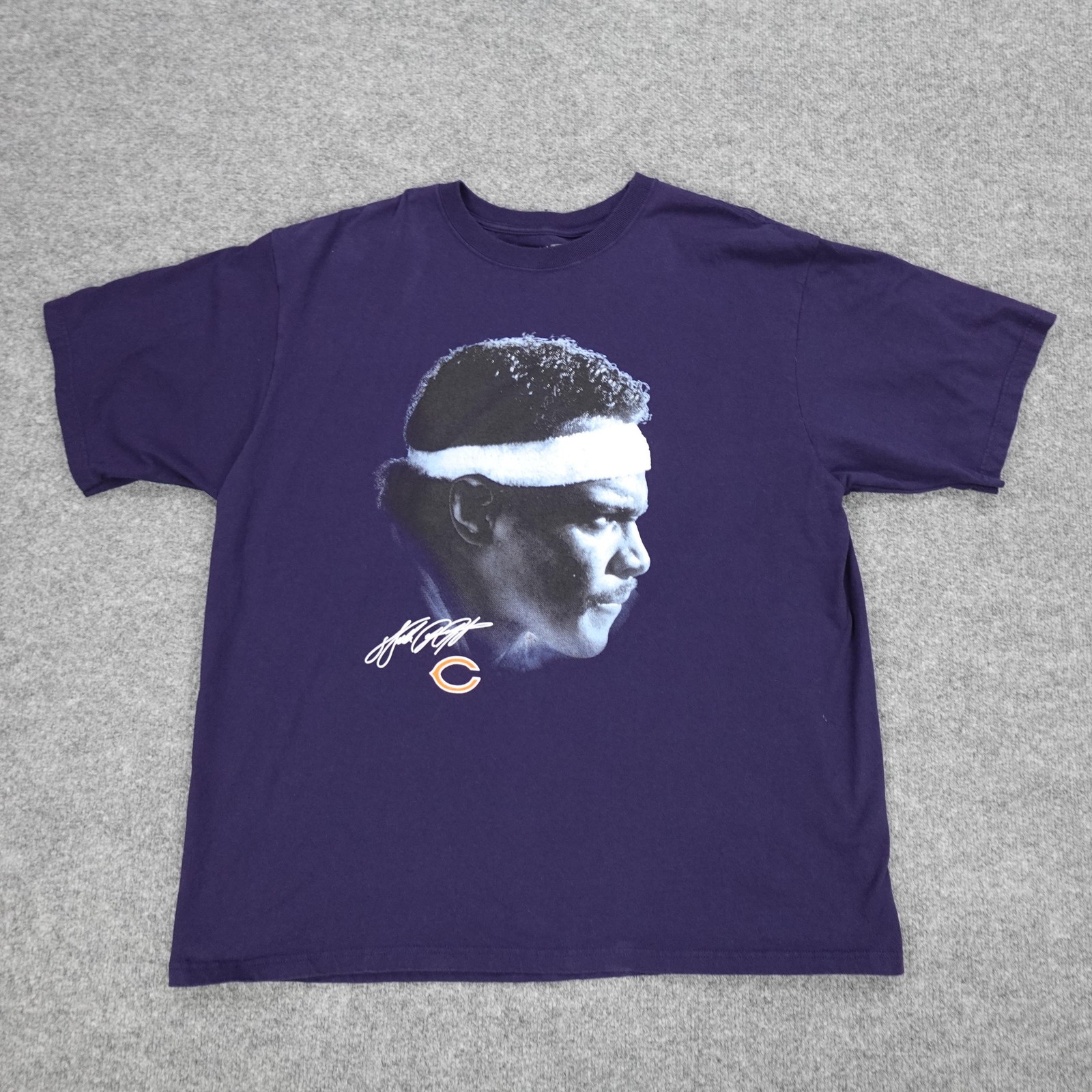 Chicago Bears Shirt Mens 2XL Blue NFL Logo Football Reebok Graphic T-Shirt Tee