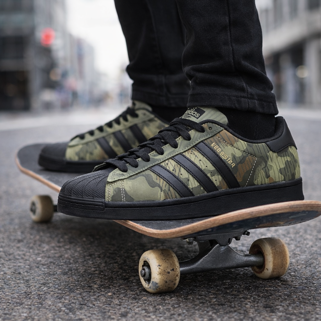  アディダス SUPER STAR CAMO  迷彩 27.5㎝ adidas Superstar ADV Camo & Black Skate Shoes Men's | eBay