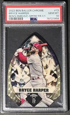 2022 Topps Chrome Ben Baller DMD Superfractor 1/1 Bryce Harper PSA 10 