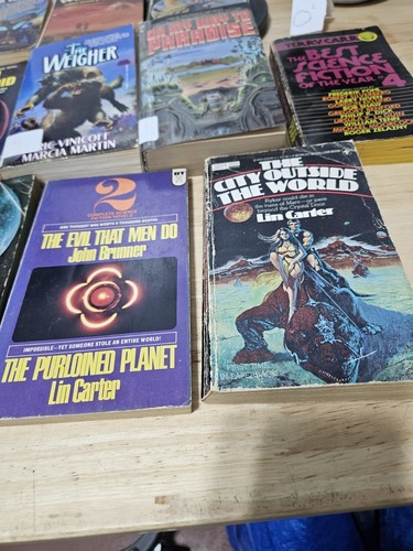 Lot Of 10 Vintage Sci Fi Paperback Books TITLES SEEN - Picture 2 of 24