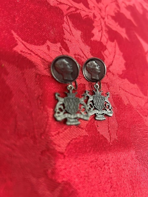 Antique Bretagne Earrings - Prince Frederick of Prussia - Screw back