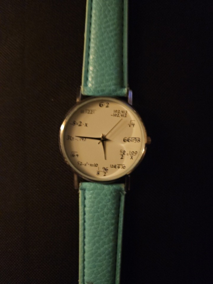 Funny Math Equations Watch, Complex Problem Dial, Unique Maths Geeks Gift