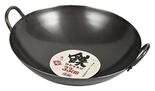 Pearl Metal Wok Black 33cm Iron HB-4219