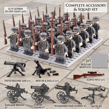 Military Style Building Block Assembly Soldier Figures Compatible Toy Set