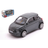 Fiat 500E La Prima Full Electric 2021 Gun Grey 1:43 Burago Auto Stradali -D- Neu
