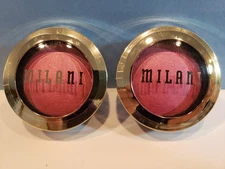 Milani - Lot Of 2 - Baked Powder Blush - #01 Dolce Pink - 0.12 Oz