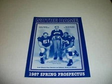 Notre Dame 1987 Spring Prospectus