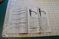 Vintage Catalog: 1911 H H HARVEY -- SAWS, CANT DOGS, BLOCKS, HOOKS 8pgs 1911