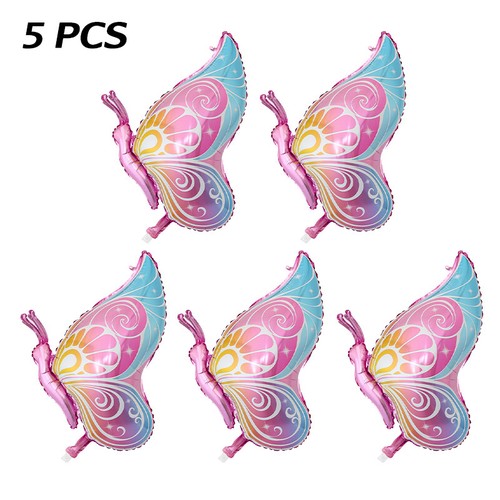 5/10x Aluminum Butterfly Balloons Large Birthday Party Wedding Baby Shower Decor - Picture 11 of 16