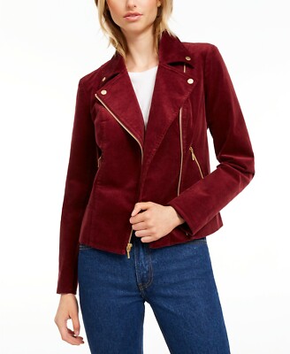 Maison Jules Women's Corduroy Moto Jacket Size Medium | eBay