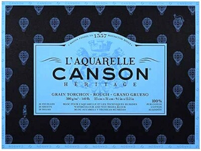 Blocco Per Lettering Canson Artista - Carta Per Acquerello 185g/m², 25 Fogli