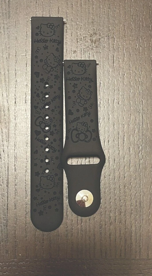 Comp de silicona para grabado de esquí con correa de reloj Samsung Galaxy (diseño Hello Kitty) Foto 3 de 4