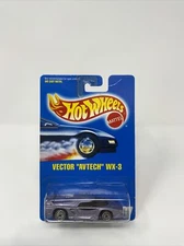 Hot Wheels 1991 #207 Vector Avtech WX-3 Purple Mattel Diecast 1:64 Ultra Hots