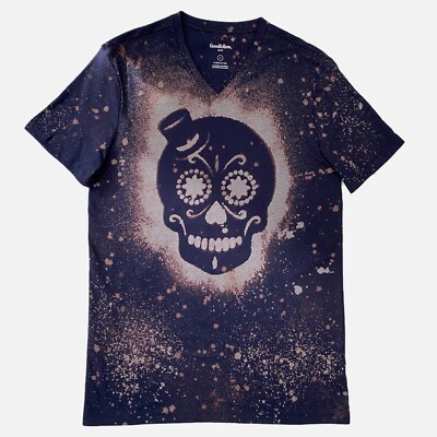 Halloween Skull TShirt Men Unisex S Day Of The Dead Skeleton Sugar Skull Tie Dye