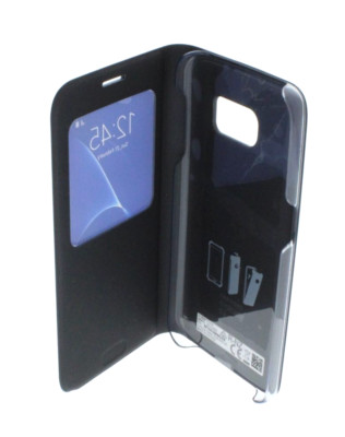 Samsung S-View Cover Case for Galaxy S7 Black Original