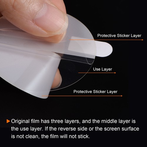 5pcs Watch Glass Screen Protectors 40mm HD High Definition TPU Waterproof Film - Zdjęcie 5 z 8