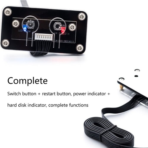 External Power Switch for Home Computer Rooms Diy Power Supply Button Concise - Picture 2 of 7