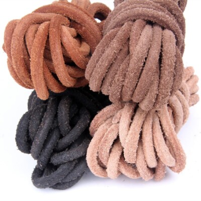 1.5-6mm 10M Genuine Yak Hide Leather Rope DIY String Cord Crafts Round Rope 